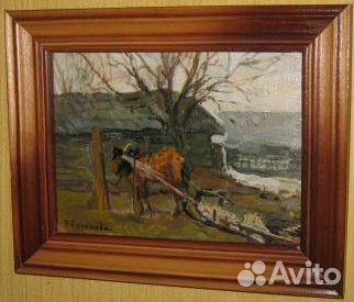 Живопись Масло Станция Пустошка