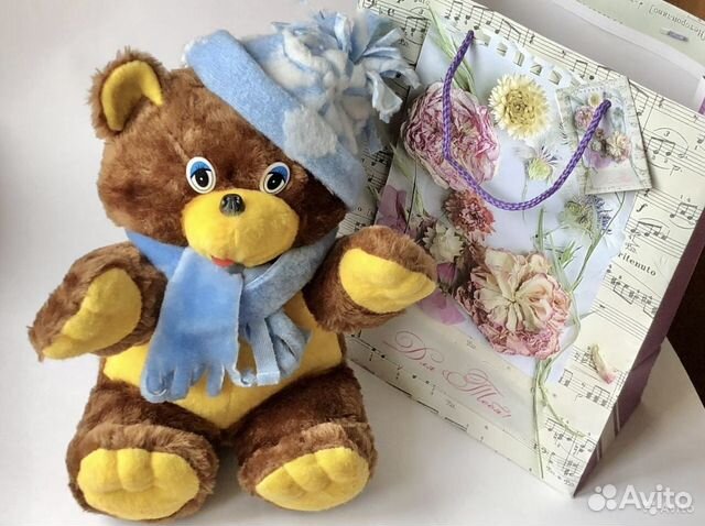 Новая мягкая игрушка медвежонок Мишка 30 см