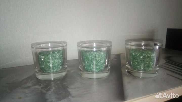 Стеклянные подсвечники