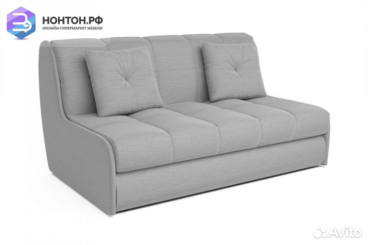 Диван аккордеон Барон №2 рогожка серая