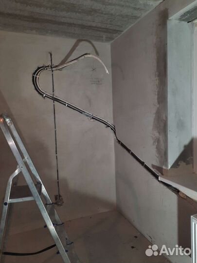 Закладка трассы кондиционера / демонтаж