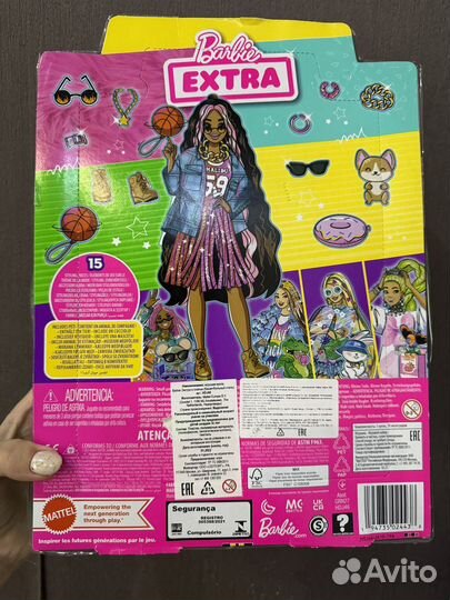 Barbie extra в платье баскетбольный стиль HDJ46