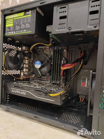 Игровой компьютер i7 4770 + RX 570 8 Гб