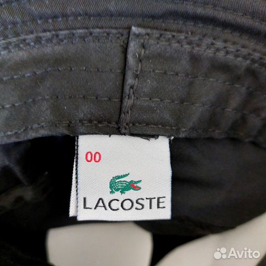 Панама Lacoste premium чёрная
