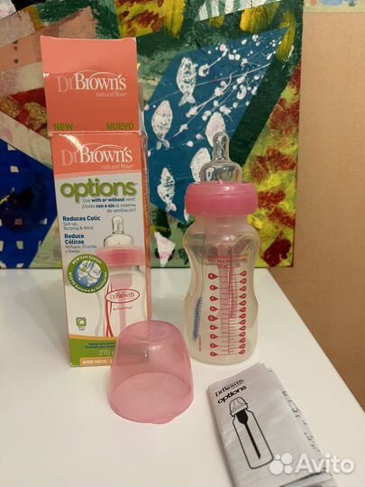 Новая бутылочка Dr.Brown's с вентиляц.системой