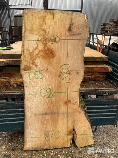Слэб каштан. Слэб каштана широкий 87см