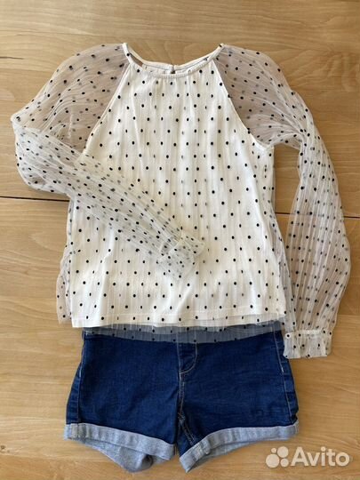 Пакет одежды на девочку 128-134