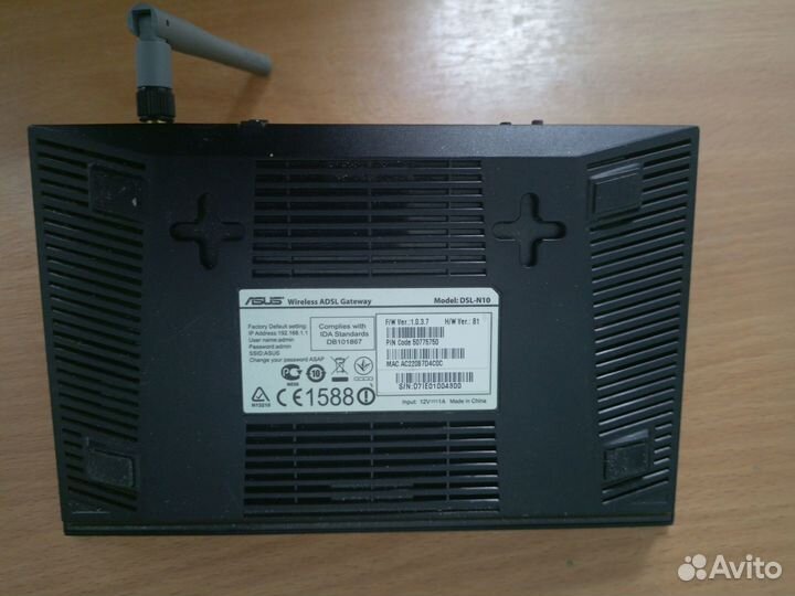 Adsl Роутер asus DSL - N10