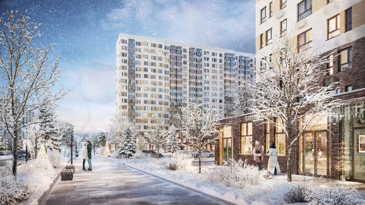 2-к. апартаменты, 62,7 м², 6/17 эт.