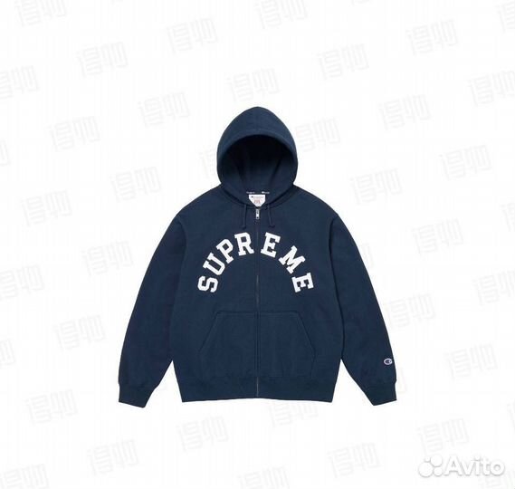 Зип худи supreme x champion