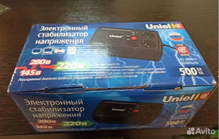 Электронный стабилизатор напряжения Uniel 500 BA