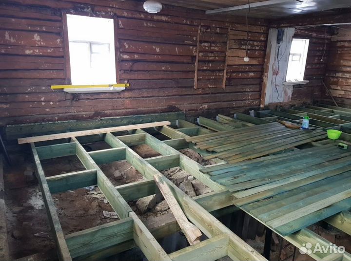 Подъем Дома,Замена Фундамента,Венцов,Полы, Кровля