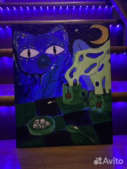 Картина акрилом на холсте