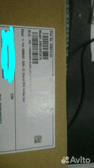 Плата AR01WEG4TA 4 port 1000Base RJ45 L3 WAN