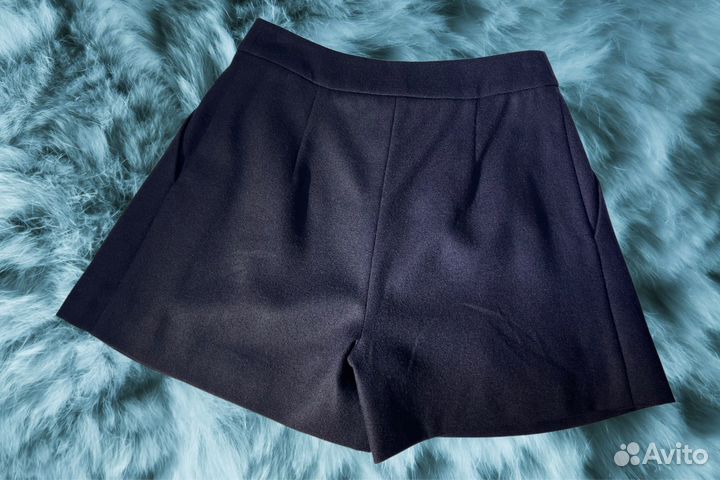 Шорты женские синие шерсть XS