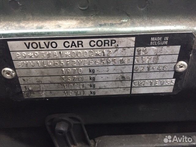 Разбор на запчасти Volvo S70 / V70 1997-2001