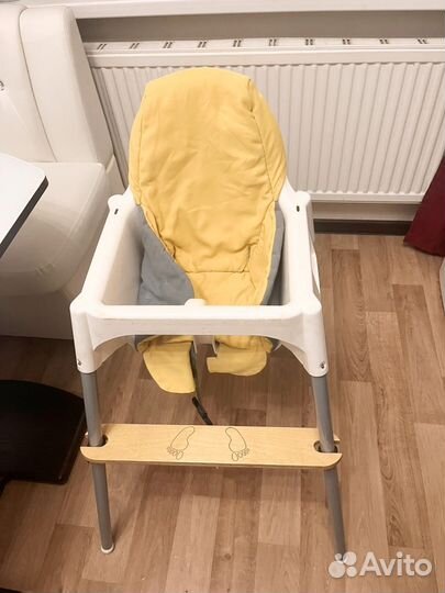 Стул для кормления IKEA с подножкой