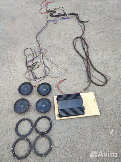 Колонки для автомобили бу, subwoofer, усилитель