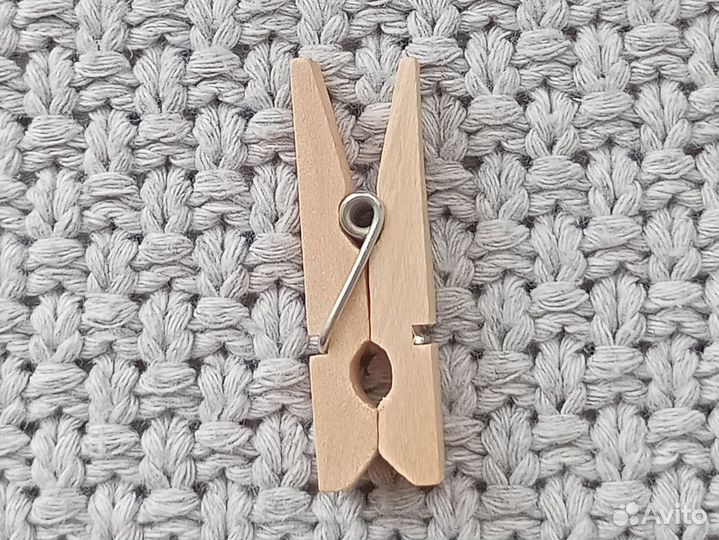 Набор прищепок 9 штук декоративных деревянных