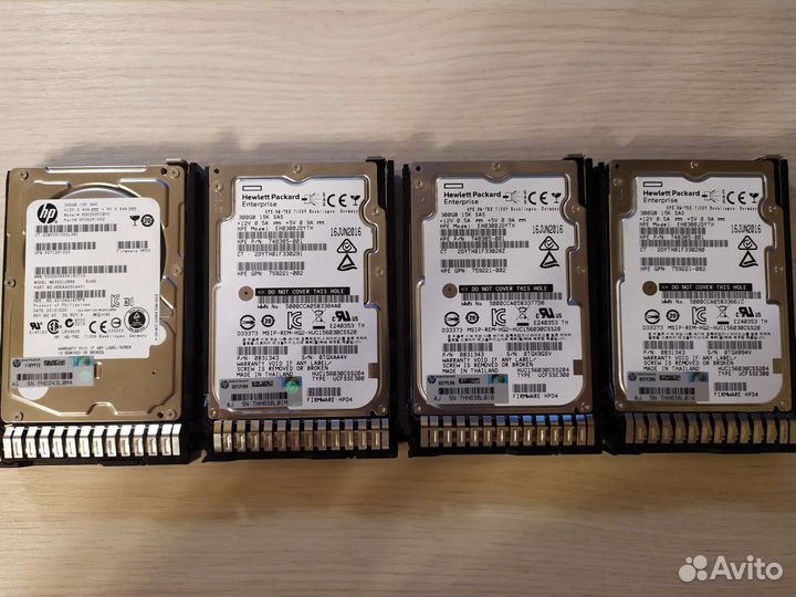 Диски HP 300Gb SAS 15k