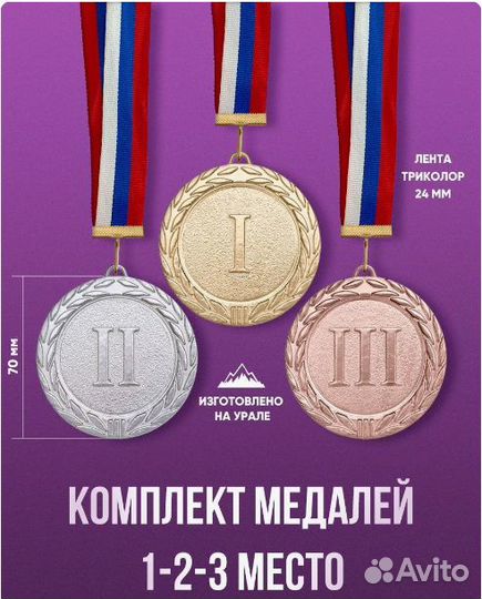 Спортивные медали оптом от коробки (225штук)