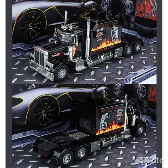Машинка грузовик тягач Peterbilt 389 метал