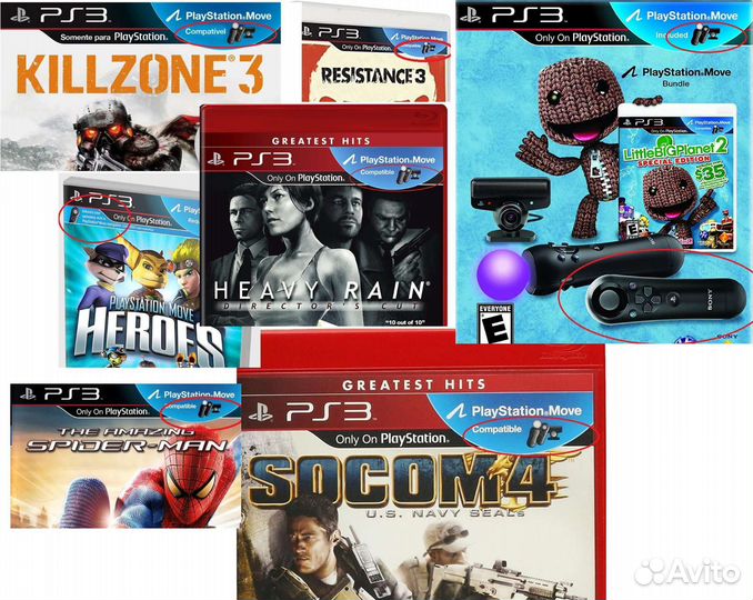 Игры и устройства для ps3 move