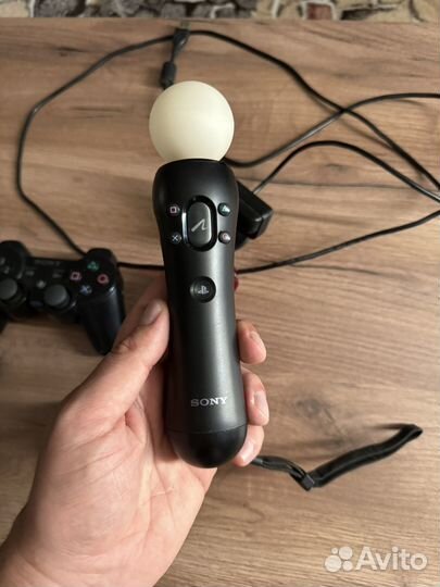 PS3 Move комплект + джойстик