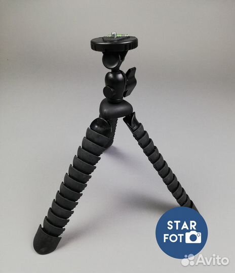 Трипод гибкий настольный 29см + держатель телефона