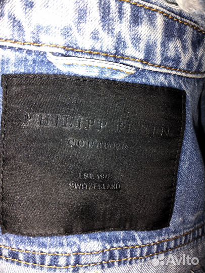 Джинсовая куртка женская Philip plein