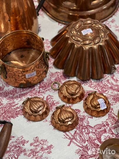 Медная посуда сотейники,длявыпекания.Винтаж,Европа