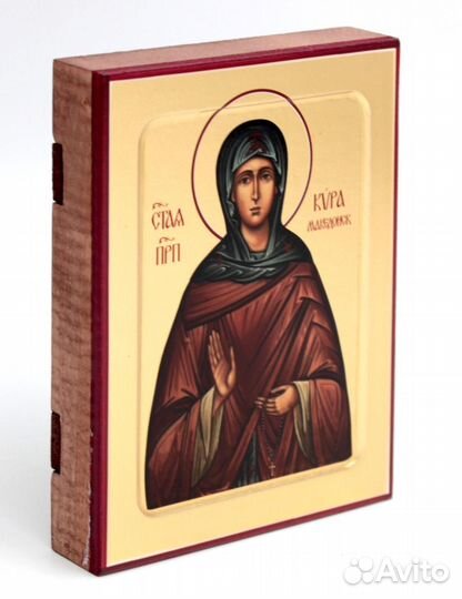 Икона Киры Македонской, преподобной (на дереве): 125 х 160