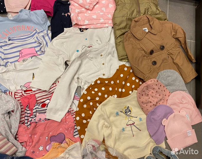 Вещи пакетом на девочку 86 92