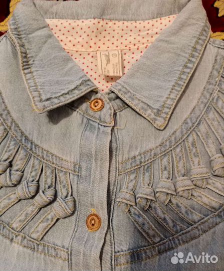 Платье-туника джинсовое