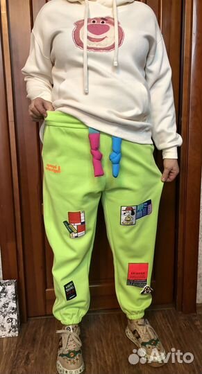 Спортивные яркие штаны 50-52