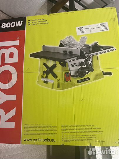 Распиловочный станок без станины Ryobi RTS1800-G