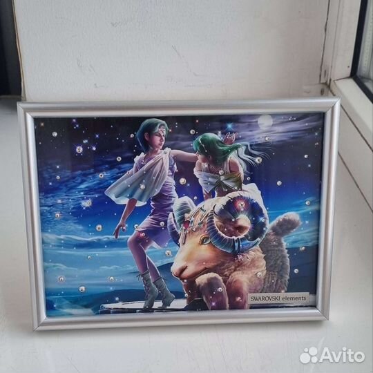 Картина с кристаллами сваровски знак зодиака овен