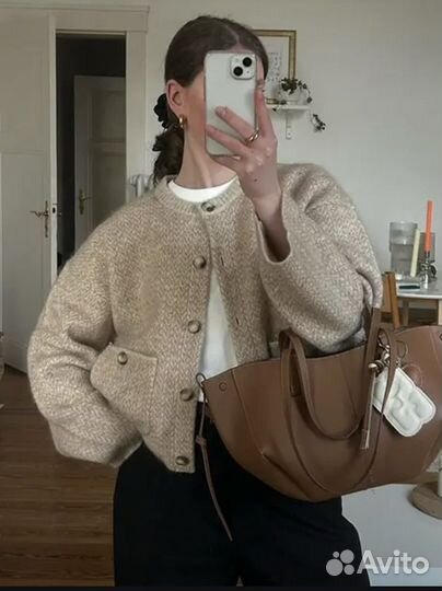 Кардиган укороченный