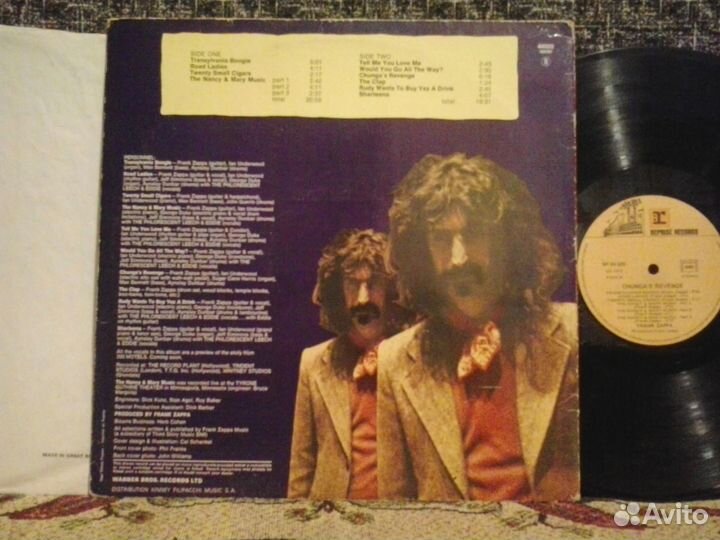 Виниловая пластинка Frank Zappa (chunga's.)