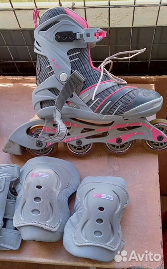 Коньки роликовые с защита
