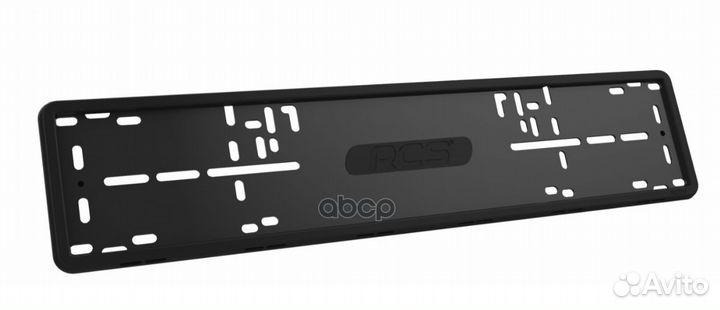 RCS рамка номерного знака, черная, силикон, 1шт