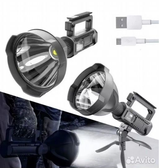 Мощный фонарь прожектор водонепроницаемый