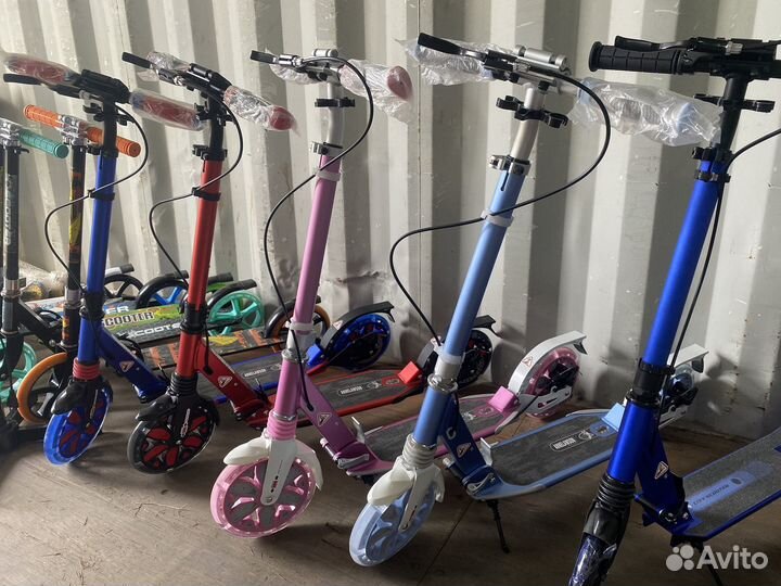 Самокат взрослый с дисковым тормозом