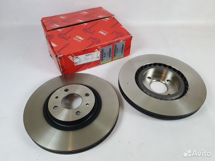 Передние тормозные диски на гранту спорт R15 TRW