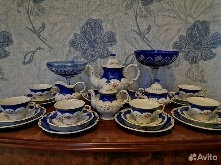 Фарфоровый чайный сервиз Германия 1940-50е г.г