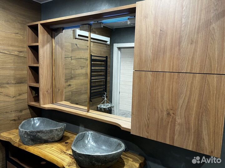 Тумба для ванной с ящиками