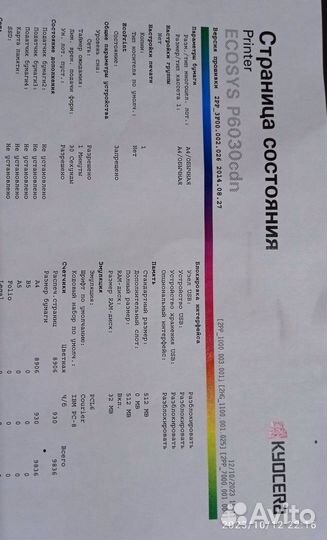 Цветной лазерный принтер Kyocera