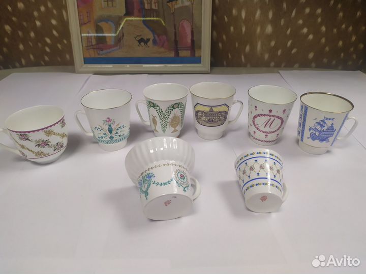 Кофейные чашки лфз костяной фарфор СССР