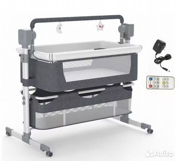 Детская кроватка люлька трансформер с маятником