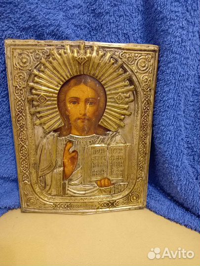 Икона Господь Вседержитель Крестьянинов 19 век
